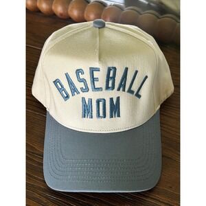 BASEBALL MOM Boutique Embroidered Hat Carolina Blue